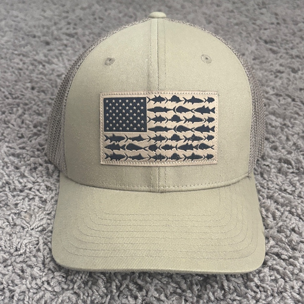 Columbia Khaki and Black Mesh Cap
